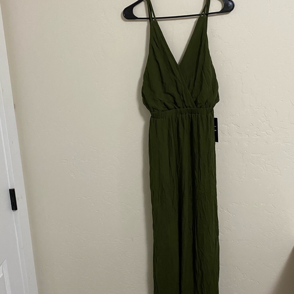 LuLus Long Green Dress